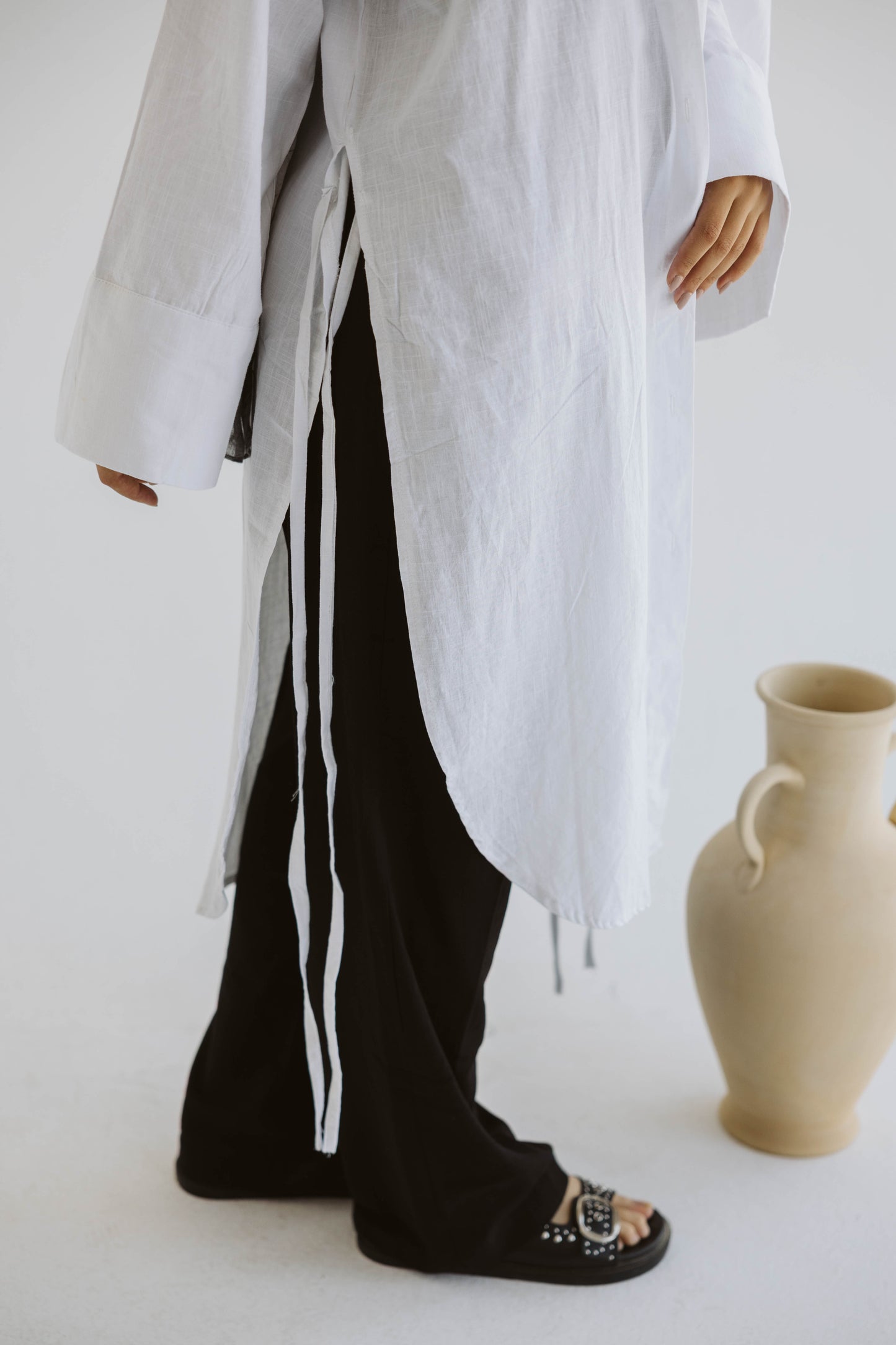 long linnen shirt