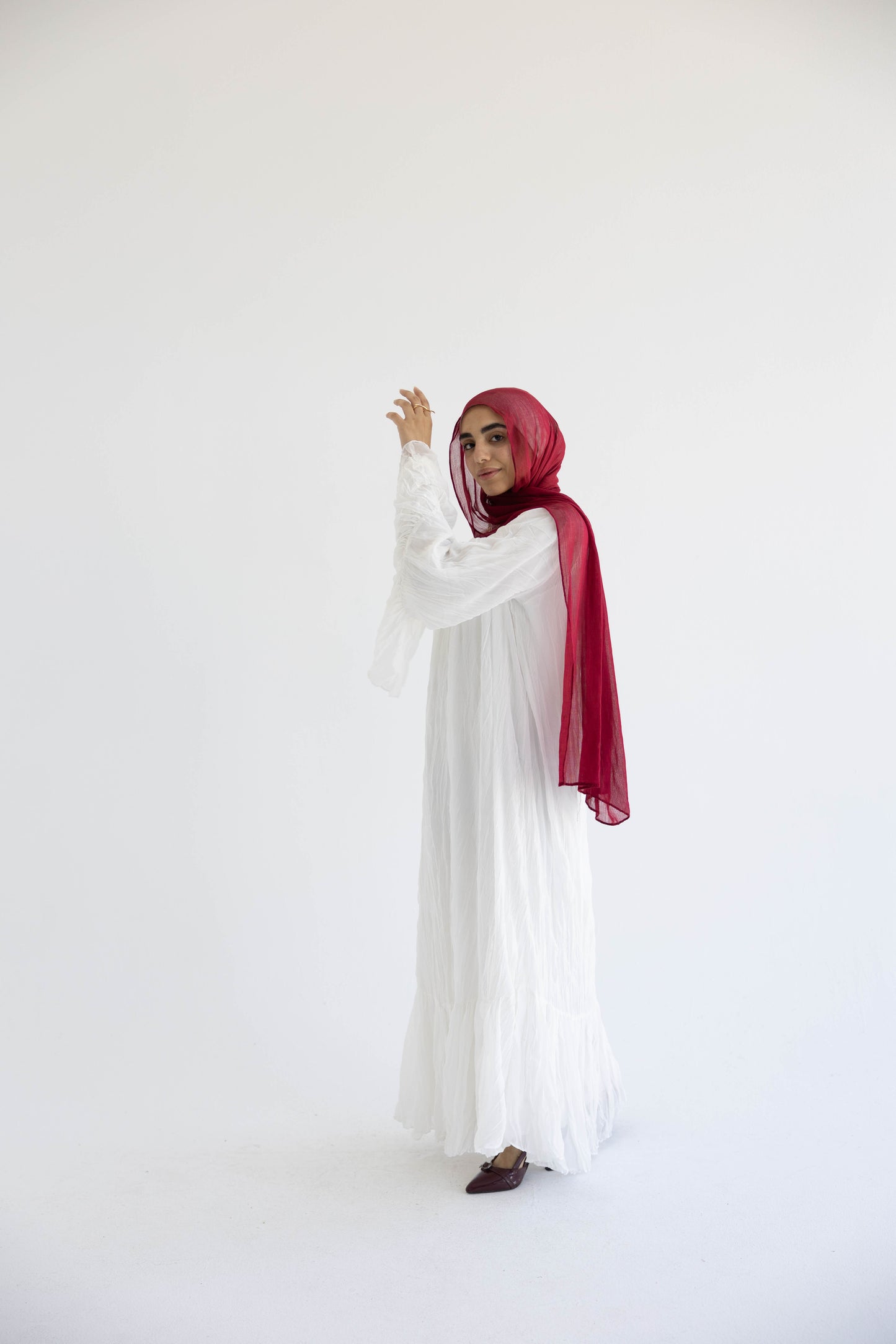 The Crush Pleated Maxi Dress | Whisper White