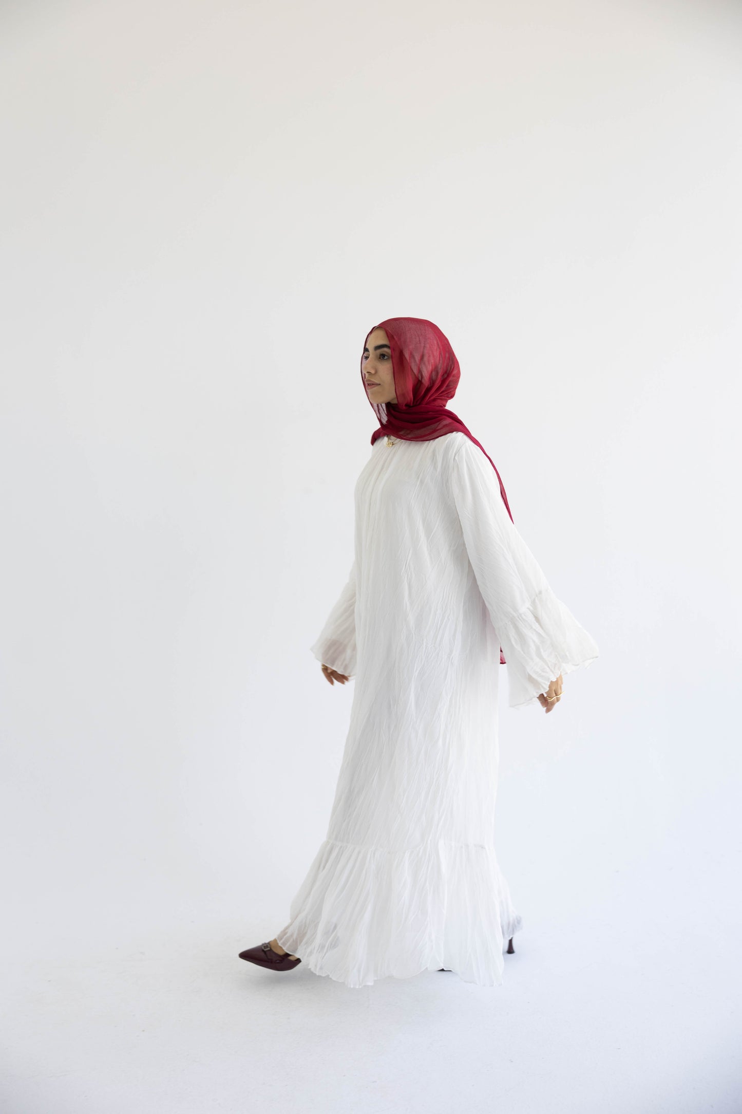 The Crush Pleated Maxi Dress | Whisper White