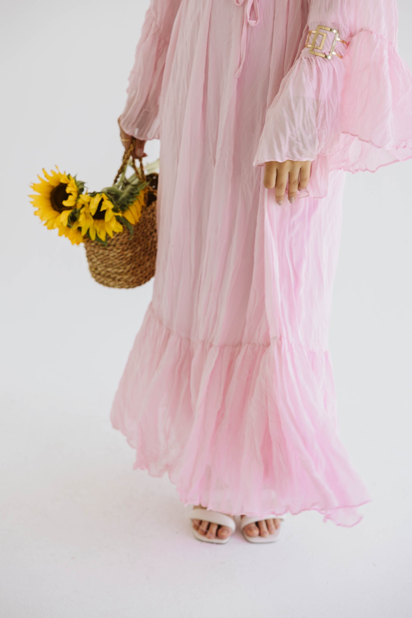 The Crush Pleated Maxi Dress | Rose Pink