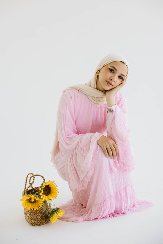 The Crush Pleated Maxi Dress | Rose Pink